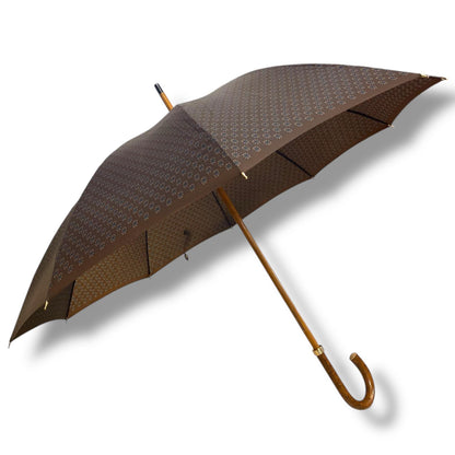 Ombrello classico manico in Canna di Malacca 10 Stecche tessuto Nylon - Pelletteria Domizio