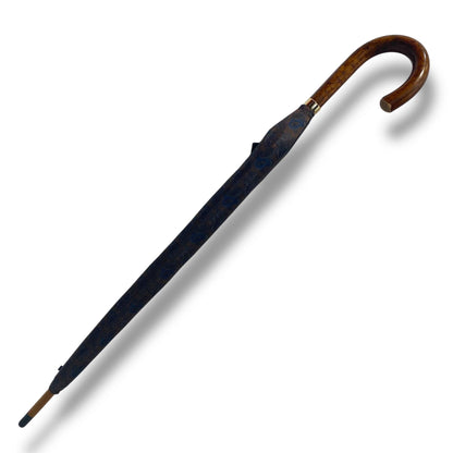 Ombrello classico manico in Canna di Malacca 10 Stecche tessuto Nylon - Pelletteria Domizio