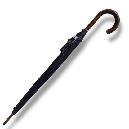 Ombrello classico manico in Canna di Malacca 10 Stecche tessuto Nylon - Pelletteria Domizio