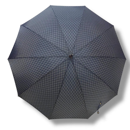 Ombrello classico manico in Canna di Malacca 10 Stecche tessuto Nylon - Pelletteria Domizio