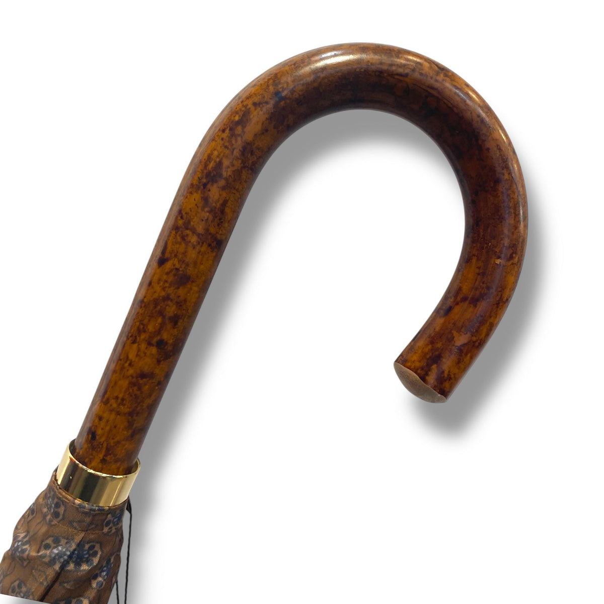 Ombrello classico manico in Canna di Malacca 10 Stecche tessuto Nylon - Pelletteria Domizio