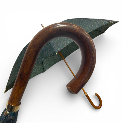 Ombrello classico manico in Canna di Malacca 10 Stecche tessuto Nylon - Pelletteria Domizio