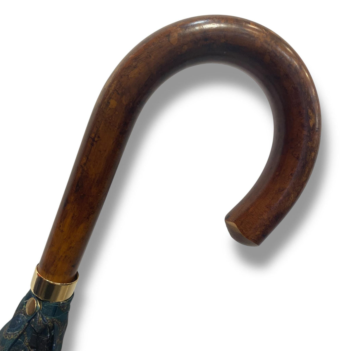 Ombrello classico manico in Canna di Malacca 10 Stecche tessuto Nylon - Pelletteria Domizio