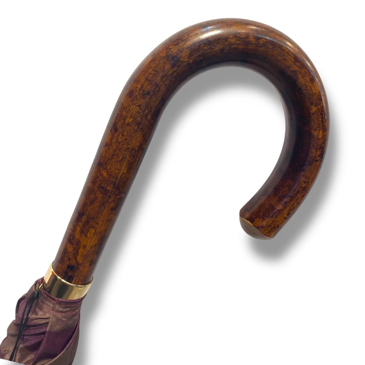 Ombrello classico manico in Canna di Malacca 10 Stecche tessuto Nylon - Pelletteria Domizio