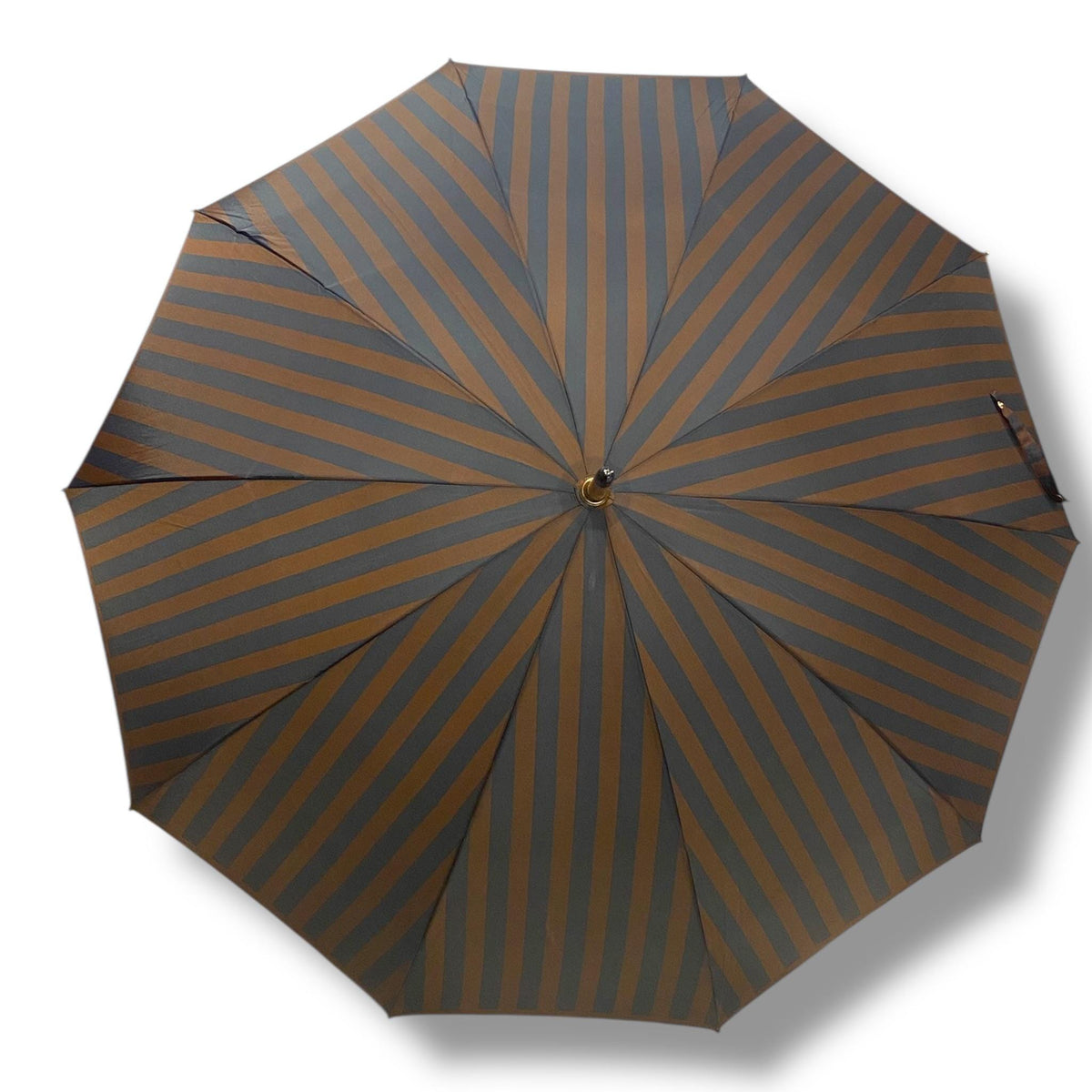 Ombrello classico manico in Canna di Malacca 10 Stecche tessuto Nylon - Pelletteria Domizio
