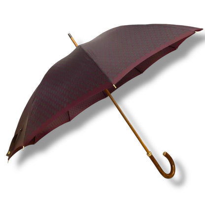 Ombrello classico manico in Canna di Malacca 10 Stecche tessuto Nylon - Pelletteria Domizio