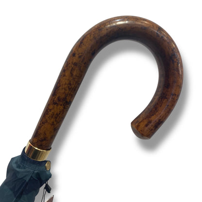 Ombrello classico manico in Canna di Malacca 10 Stecche tessuto Nylon - Pelletteria Domizio