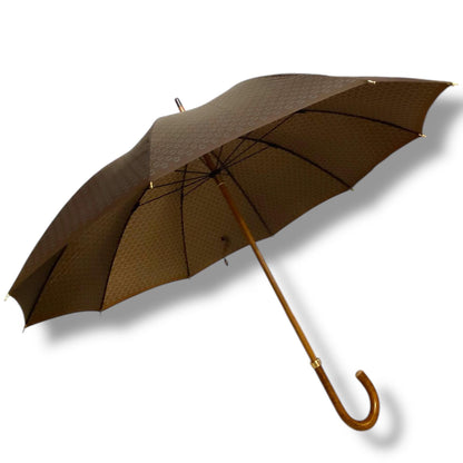 Ombrello classico manico in Canna di Malacca 10 Stecche tessuto Nylon - Pelletteria Domizio