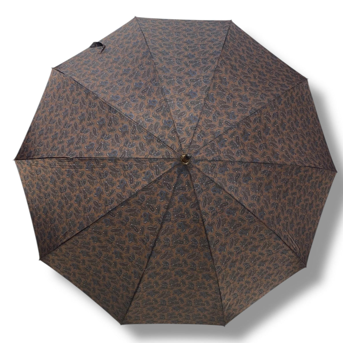 Ombrello classico manico in Canna di Malacca 10 Stecche tessuto Nylon - Pelletteria Domizio