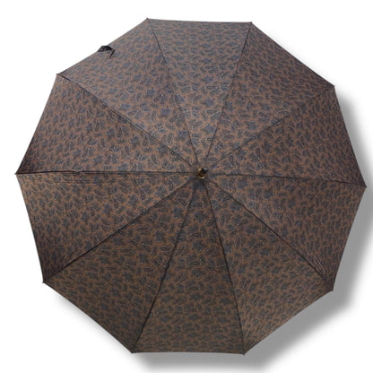 Ombrello classico manico in Canna di Malacca 10 Stecche tessuto Nylon - Pelletteria Domizio