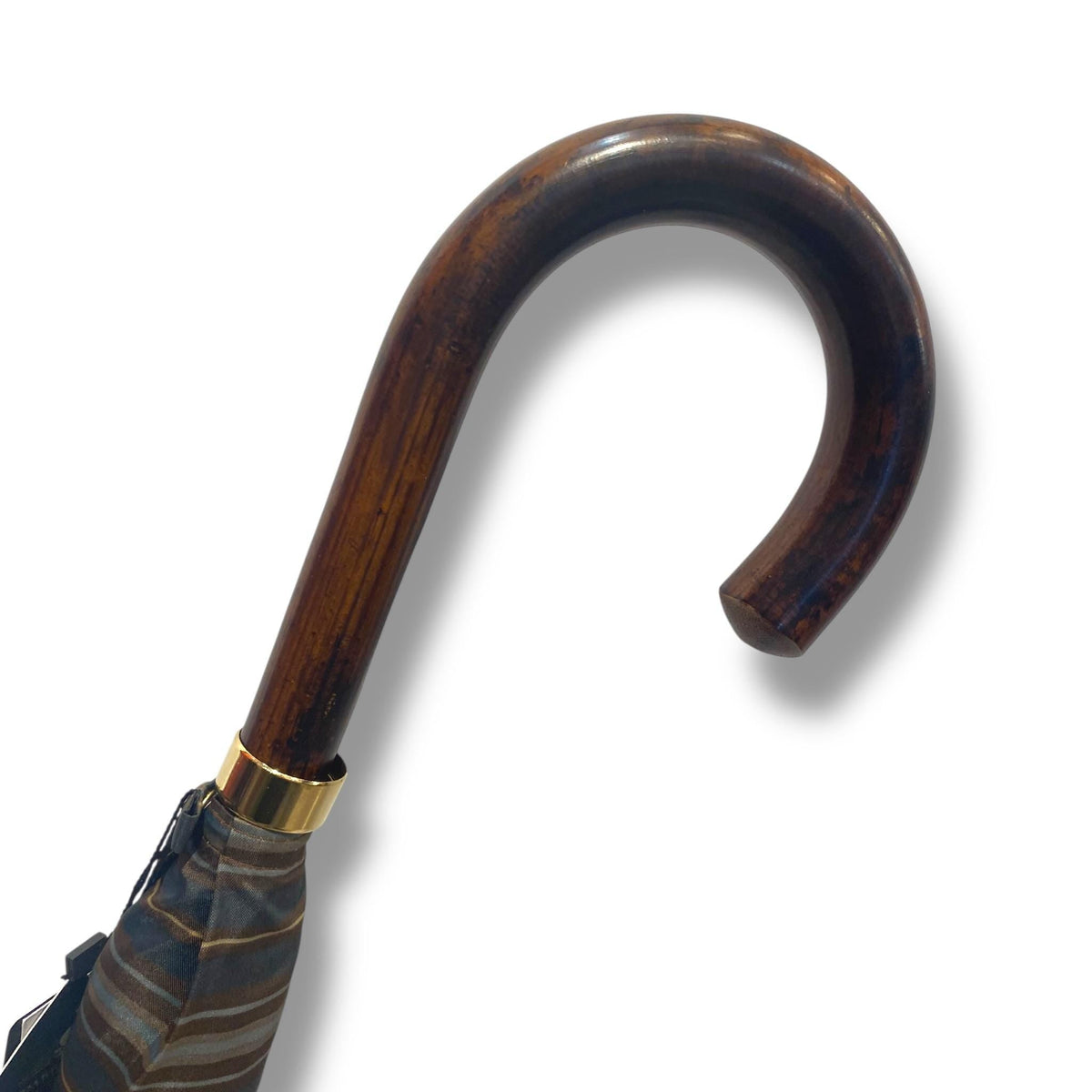 Ombrello classico manico in Canna di Malacca 10 Stecche tessuto Nylon - Pelletteria Domizio