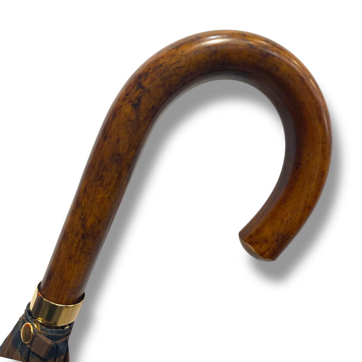 Ombrello classico manico in Canna di Malacca 10 Stecche tessuto Nylon - Pelletteria Domizio