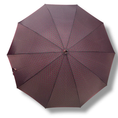 Ombrello classico manico in Canna di Malacca 10 Stecche tessuto Nylon - Pelletteria Domizio