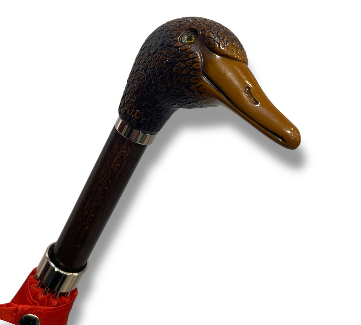 Ombrello Classico manico in vetroresina effetto legno Oca Lavorazione artigianale Ombrelli Domizio dal 1989 Made in Italy - Pelletteria Domizio