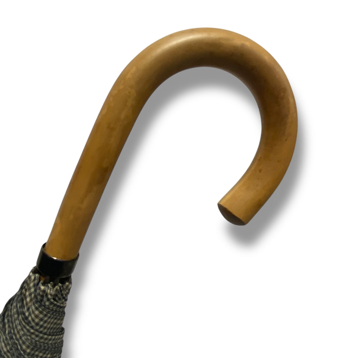 Ombrello classico unisex manico in Canna di Malacca tessuto cotone resinato lavorazione artigianale Ombrelli Domizio dal 1989 made in Italy - Pelletteria Domizio
