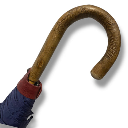Ombrello il Gigante della Pioggia BIG manico in Frassino 10 stecche fibra di carbonio - Pelletteria Domizio