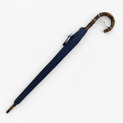 Ombrello manico in Canna di Bambù montato a collo d’oca asta 10 Stecche lavorazione Artigianale Ombrelli Domizio dal 1989 Made in Italy - Pelletteria Domizio