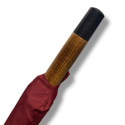 Ombrello manico in Canna di Bambù montato a collo d’oca asta faggio 20 mm 10 Stecche puntale corno - Pelletteria Domizio