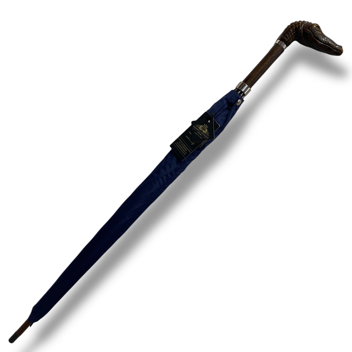 Ombrello manico in vetroresina effetto legno 10 Stecche in F. carbonio Lavorazione artigianale Ombrelli Domizio dal 1989 Made in Italy - Pelletteria Domizio