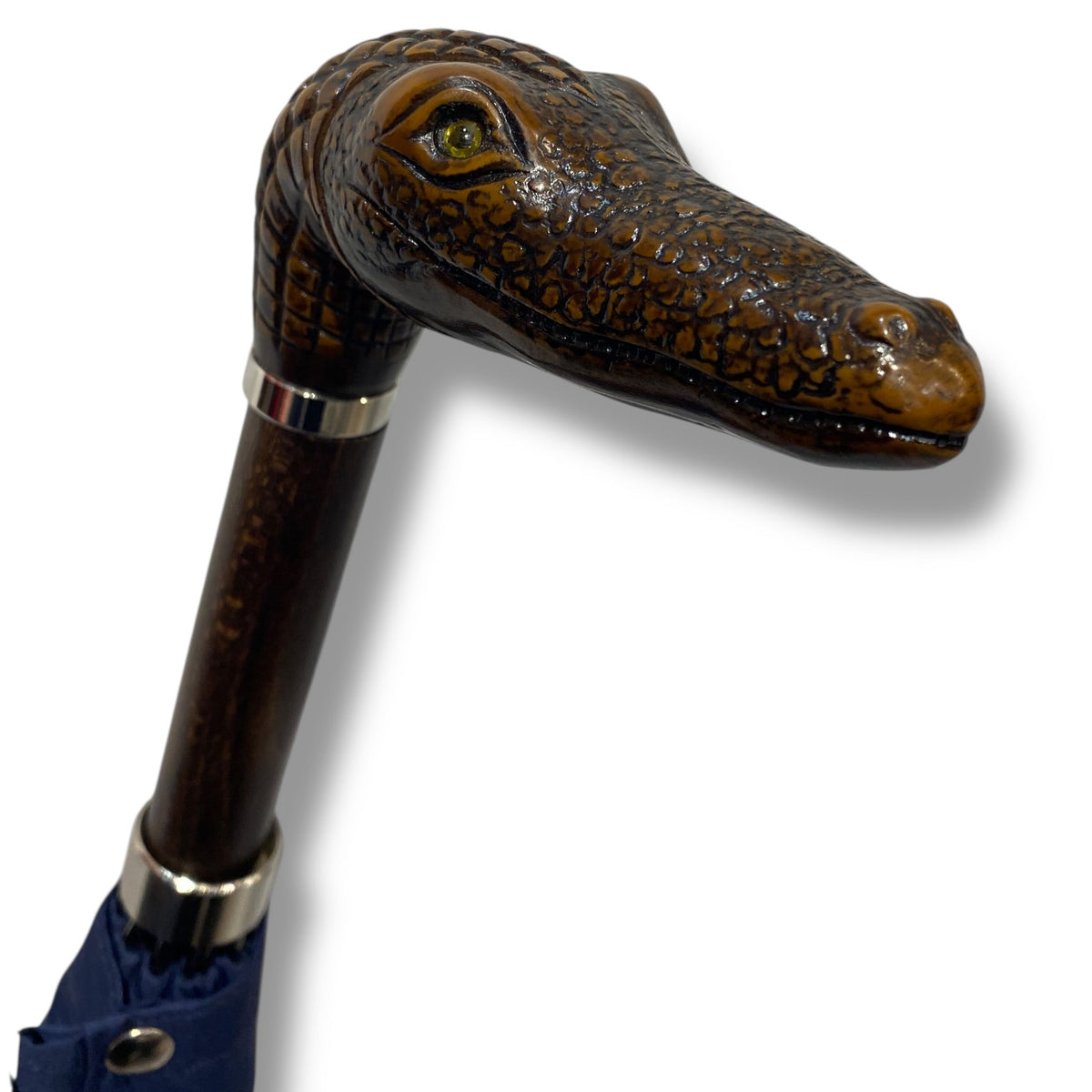 Ombrello manico in vetroresina effetto legno 10 Stecche in F. carbonio Lavorazione artigianale Ombrelli Domizio dal 1989 Made in Italy - Pelletteria Domizio
