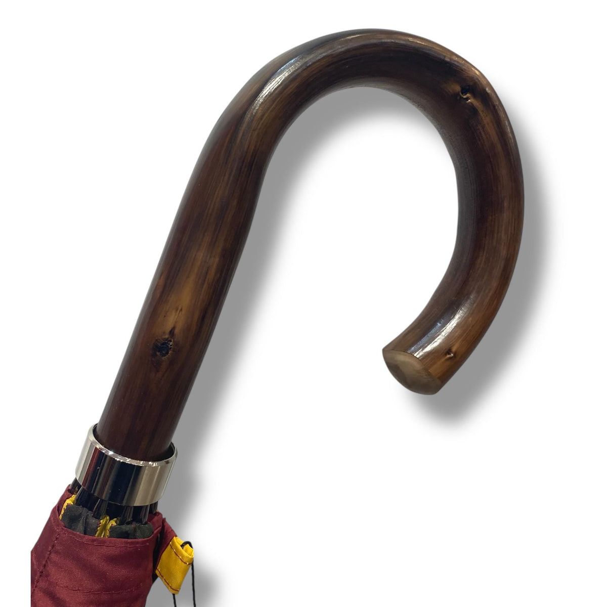 Ombrello uomo Classico manico in legno di Castagno 10 stecche fibra di carbonio - Pelletteria Domizio