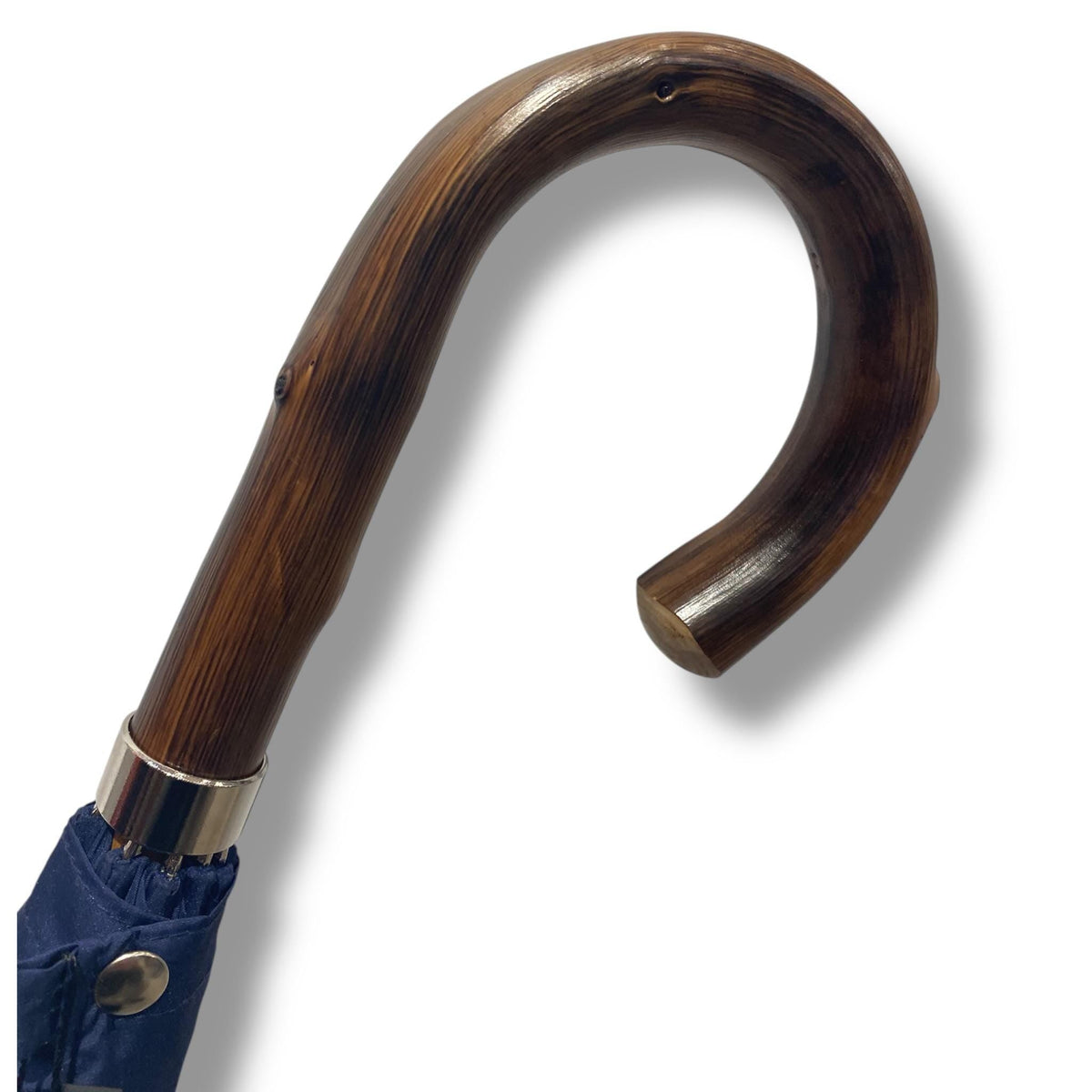 Ombrello uomo Classico manico in legno di Castagno 10 stecche fibra di carbonio Lavorazione Artigianale Ombrelli Domizio Made in Italy - Pelletteria Domizio