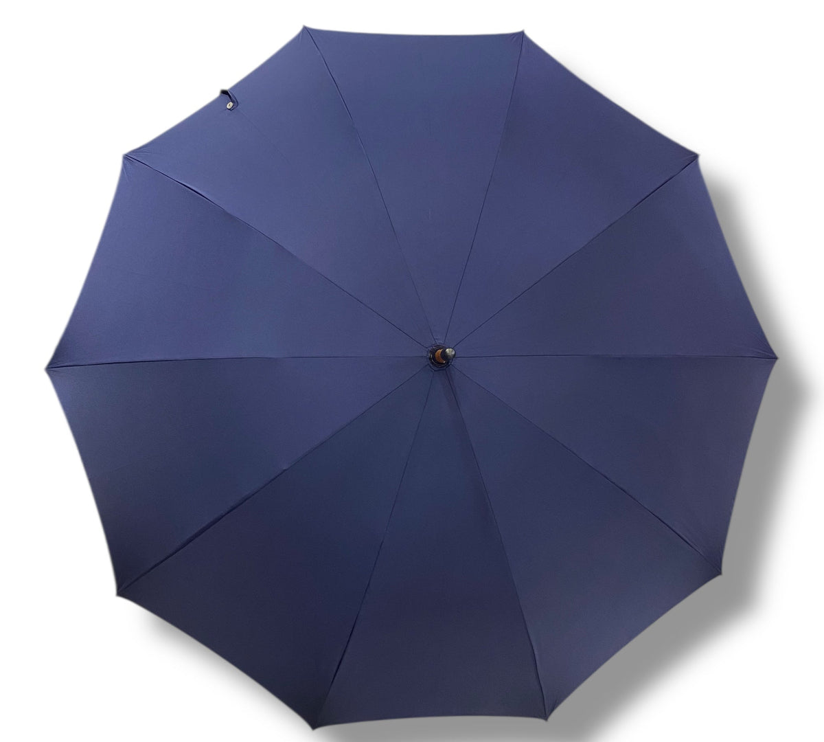 Ombrello uomo Classico manico in legno di Frassino 10 stecche coloreBlu Lavorazione Artigianale Ombrelli Domizio Made in Italy - Pelletteria Domizio