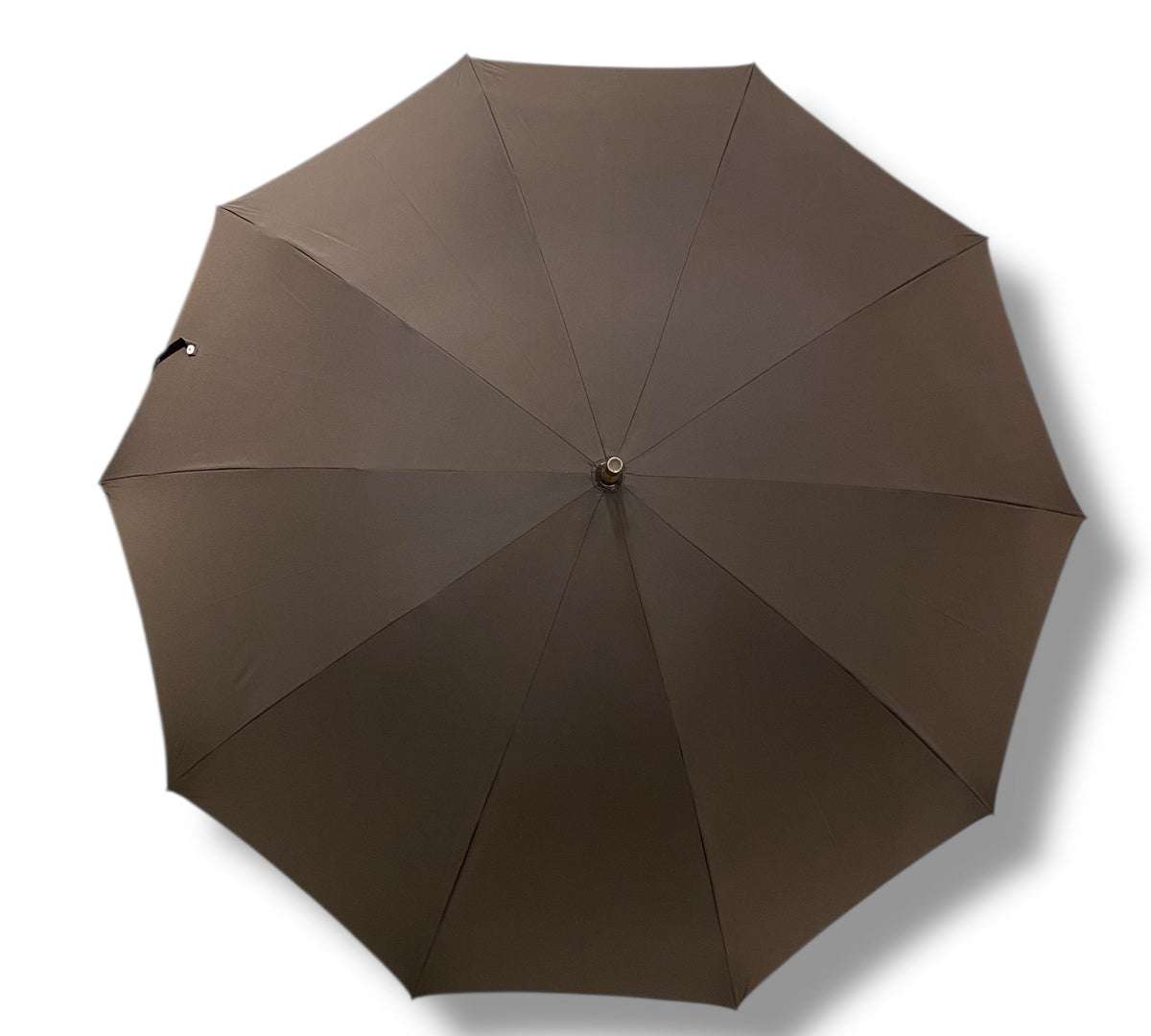 Ombrello uomo Classico manico in legno di Melo 10 stecche colore Marrone Lavorazione Artigianale Ombrelli Domizio Made in Italy - Pelletteria Domizio