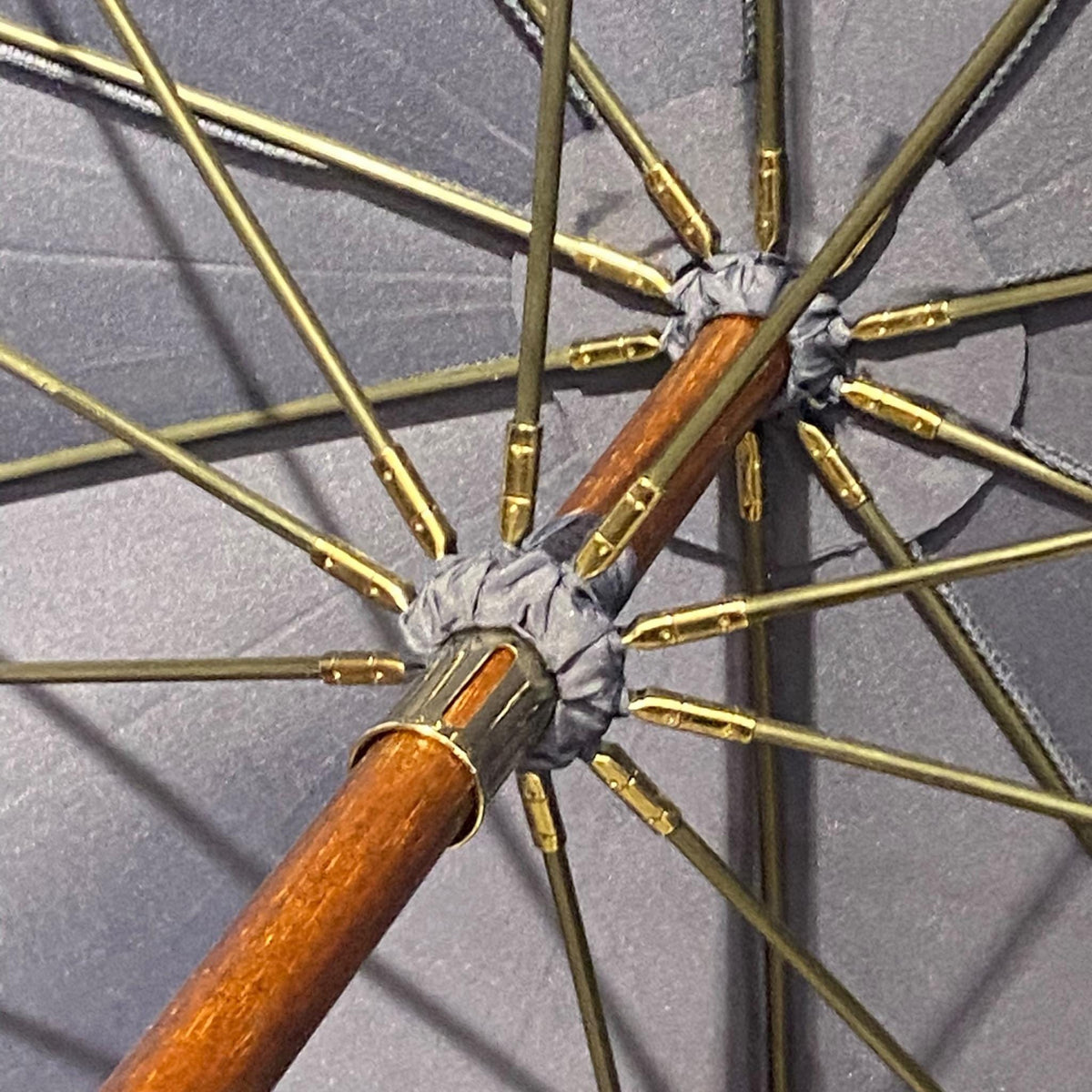 Ombrello uomo Classico manico in legno di Ulivo 10 stecche fibra di carbonio - Pelletteria Domizio