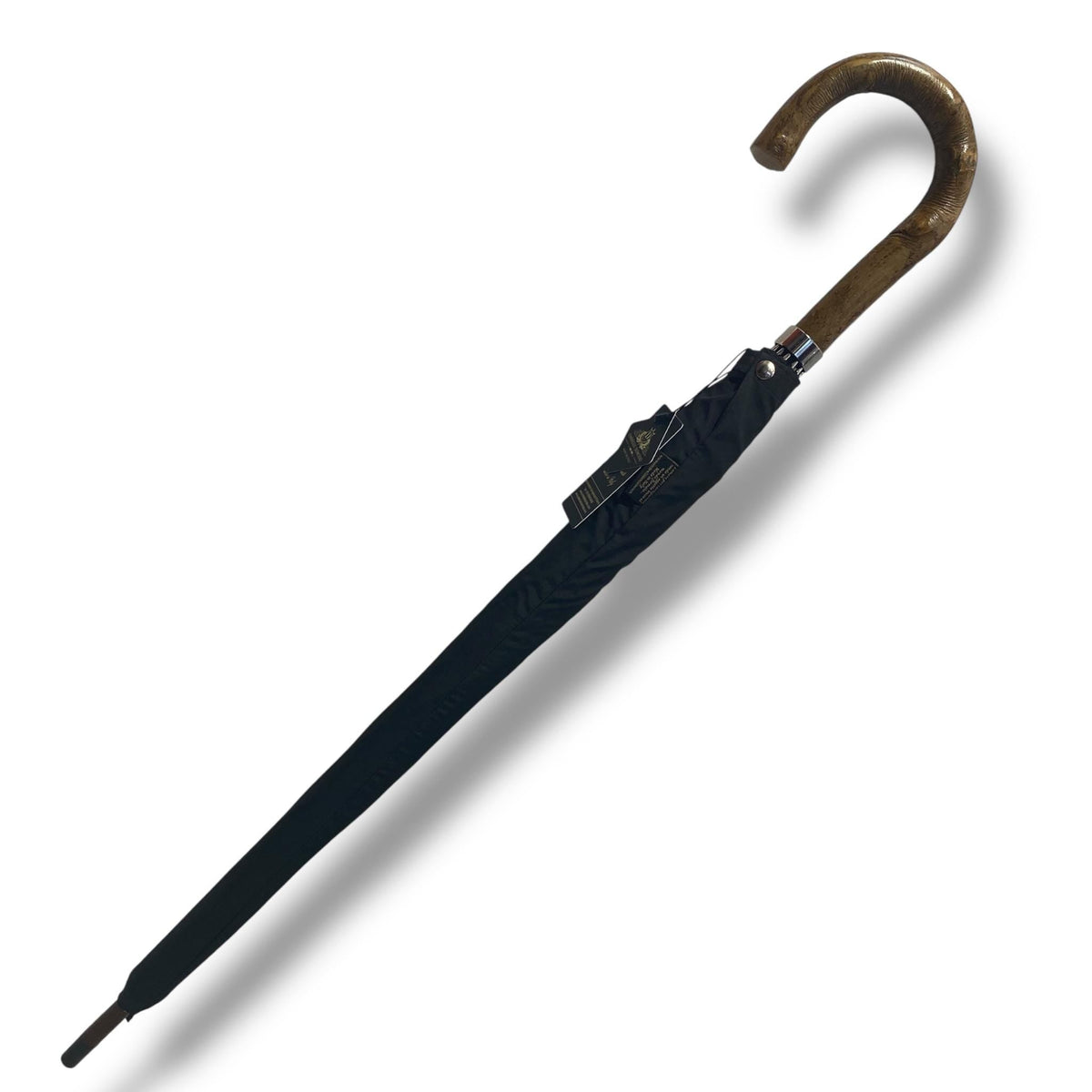 Ombrello uomo Classico manico in legno di Ulivo 10 stecche fibra di carbonio Lavorazione Artigianale Ombrelli Domizio Made in Italy - Pelletteria Domizio
