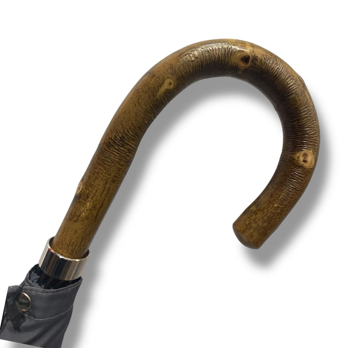 Ombrello uomo Classico manico in legno di Ulivo 10 stecche fibra di carbonio Lavorazione Artigianale Ombrelli Domizio Made in Italy - Pelletteria Domizio