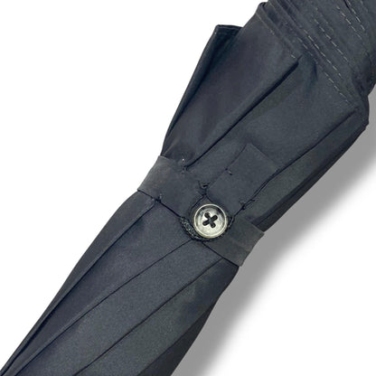 Ombrello uomo Classico manico in legno di Ulivo 10 stecche fibra di carbonio Lavorazione Artigianale Ombrelli Domizio Made in Italy - Pelletteria Domizio