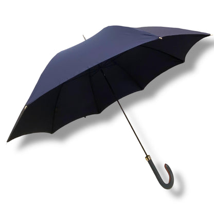 Ombrello uomo classico modello Spillo con manopola in 100% Pelle - Pelletteria Domizio