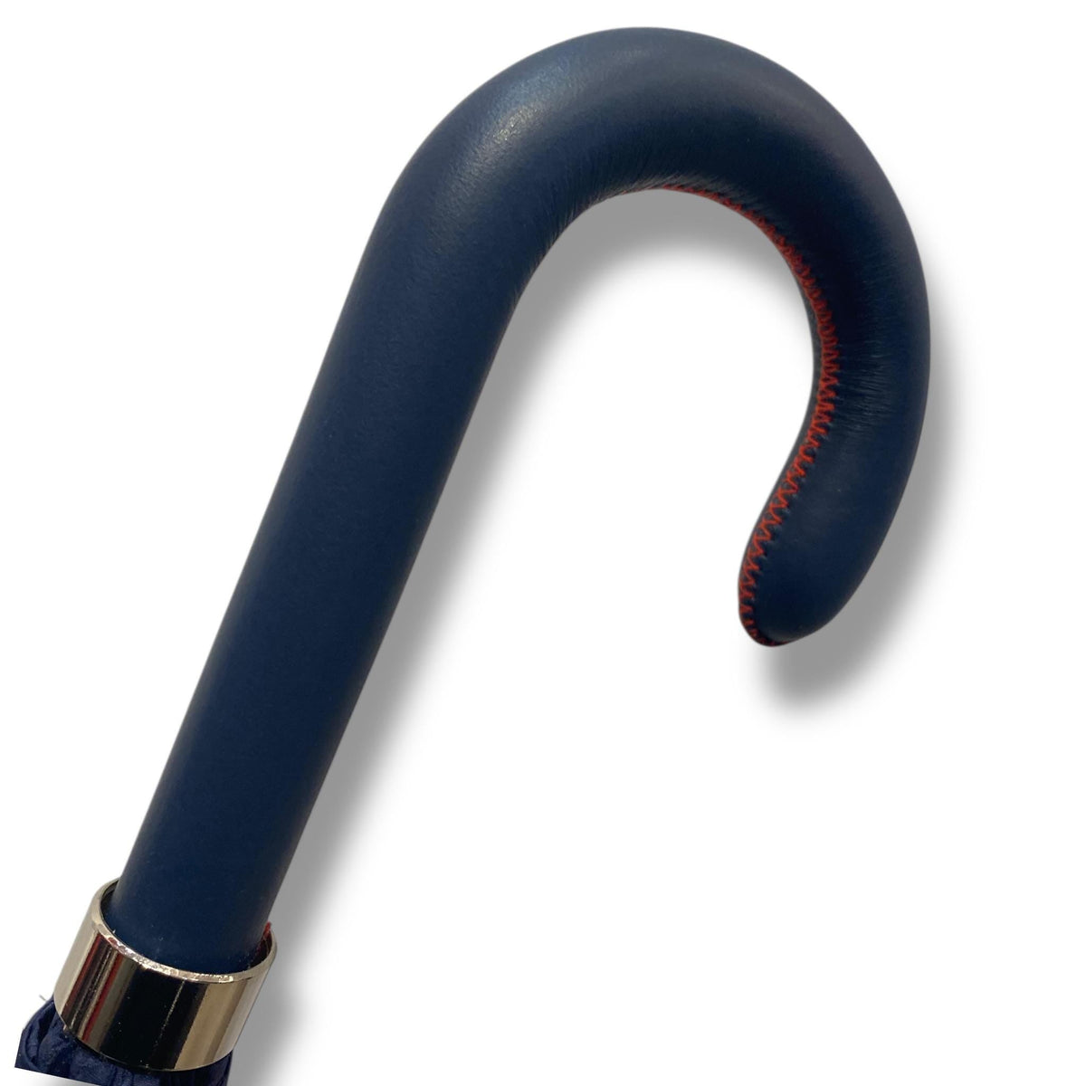 Ombrello uomo classico modello Spillo con manopola in 100% Pelle - Pelletteria Domizio