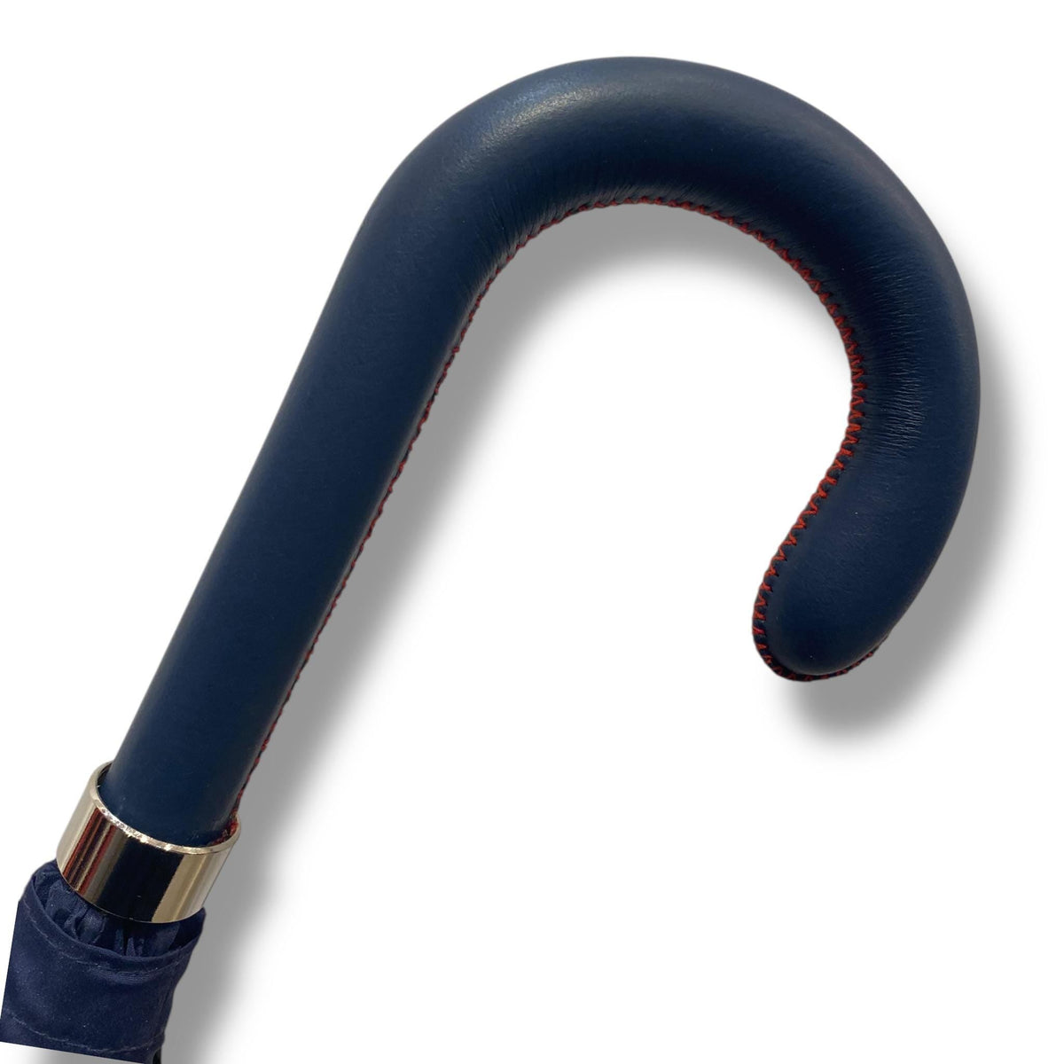Ombrello uomo classico modello Spillo con manopola in 100% Pelle - Pelletteria Domizio