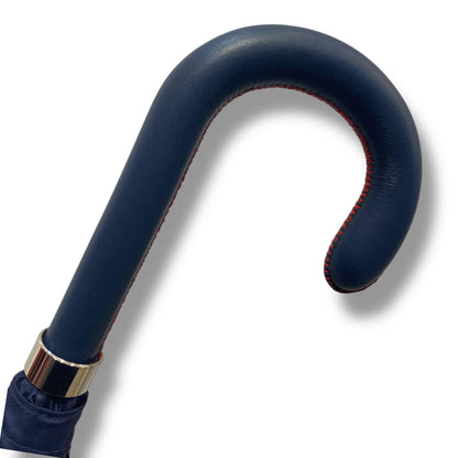 Ombrello uomo classico modello Spillo con manopola in 100% Pelle - Pelletteria Domizio