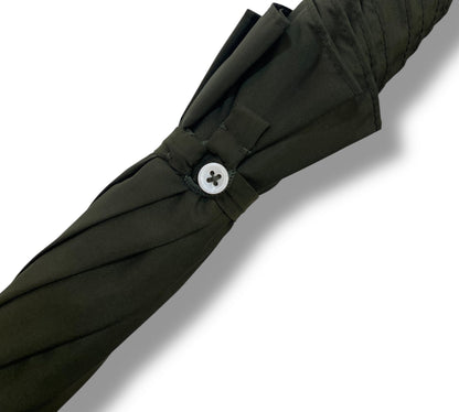 Ombrello uomo classico modello Spillo con manopola in Canna di Bambù - Pelletteria Domizio