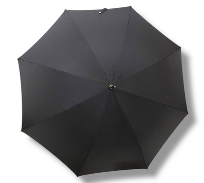 Ombrello uomo classico modello Spillo con manopola in Canna di Bambù lavorazione Artigianale Made in Italy Ombrelli Domizio dal 1989 - Pelletteria Domizio
