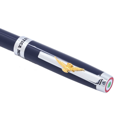 PENNA A SFERA BLU NAVY IN METALLO AERONAUTICA MILITARE IN ASTUCCIO RIGIDO AM0820 - Pelletteria Domizio