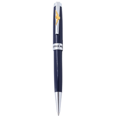 PENNA A SFERA BLU NAVY IN METALLO AERONAUTICA MILITARE IN ASTUCCIO RIGIDO AM0820 - Pelletteria Domizio