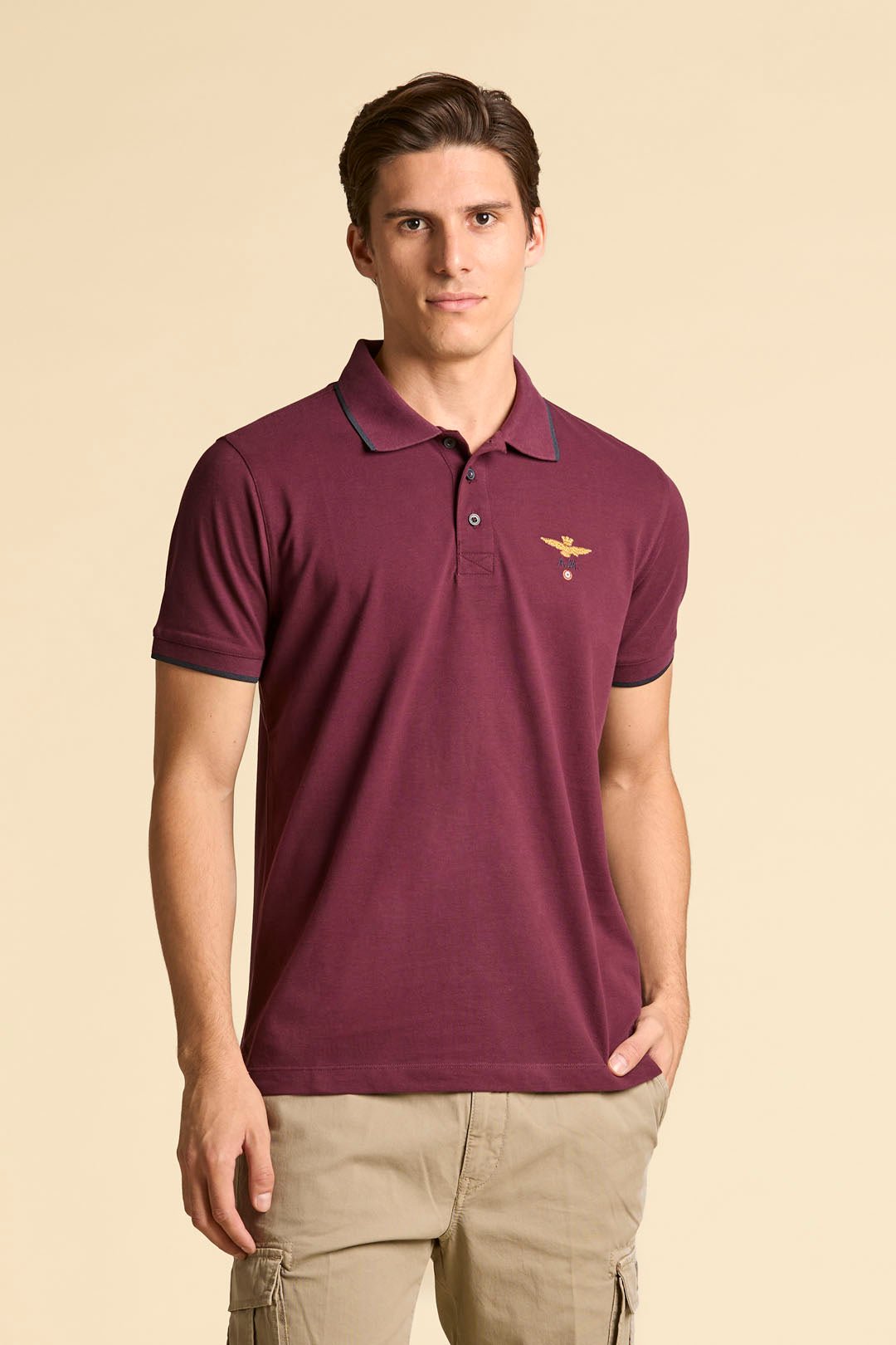 Polo basica manica corta in cotone - Pelletteria Domizio