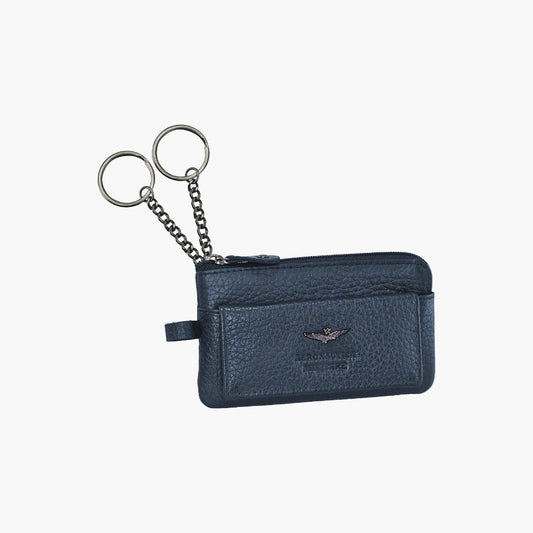 Portachiavi con zip in pelle Soft Am 189 - Pelletteria Domizio