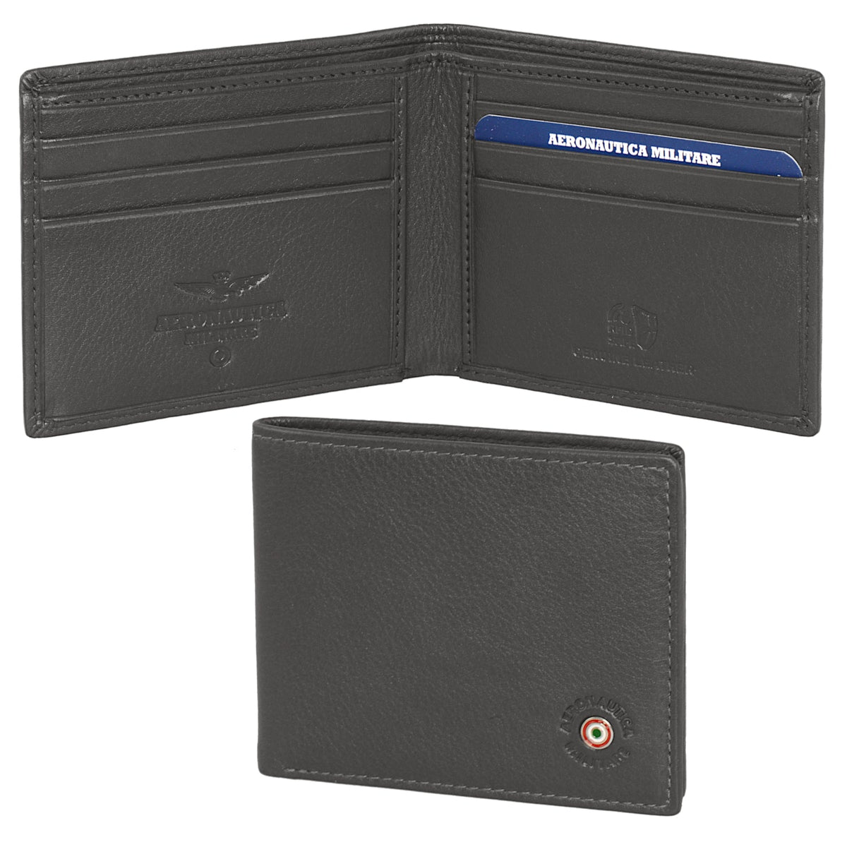 Portafogli in pelle con porta carte di credito AM 130 - Pelletteria Domizio