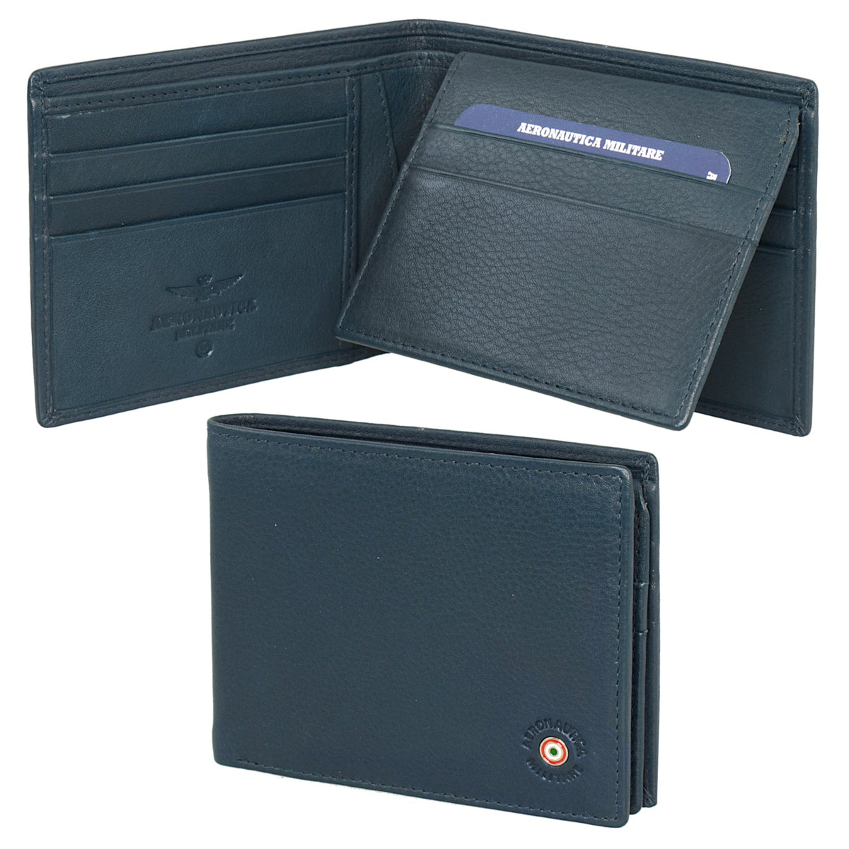 Portafoglio Plate in pelle carte di credito con divisorio AM 133 - Pelletteria Domizio
