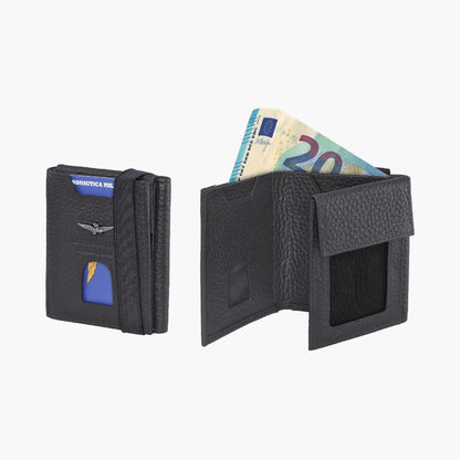 Portafoglio tascabile con porta carte di credito pelle Soft AM 185 - Pelletteria Domizio