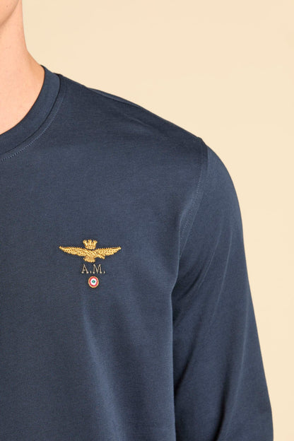 T-shirt girocollo basica a manica lunga - Pelletteria Domizio