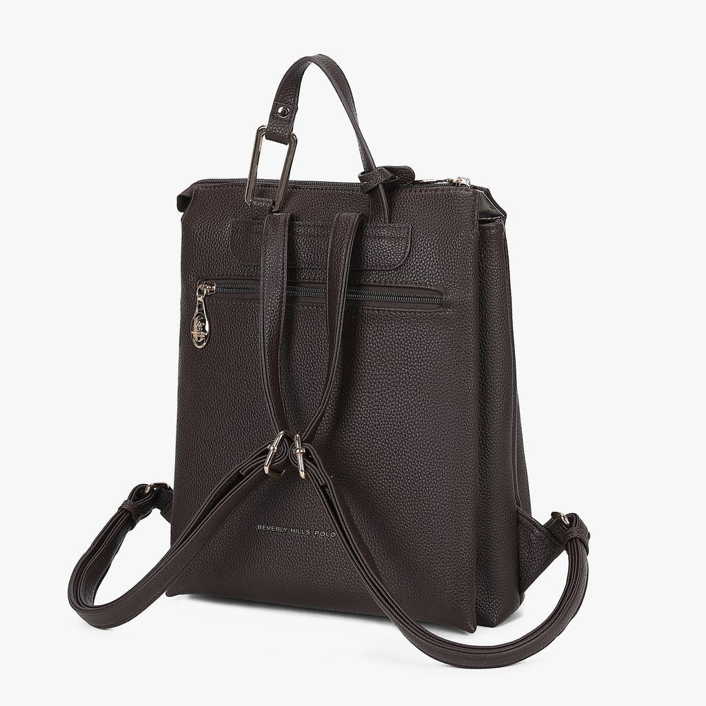 ZAINO DONNA BEVERLY HILLS POLO CLUB Art 4672 Moro - Pelletteria Domizio