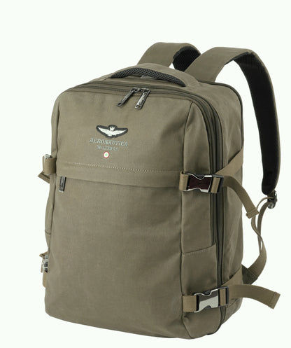 Zaino porta PC espandibile in canvas linea New City AM543 - Pelletteria Domizio