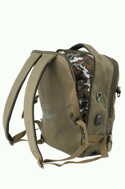 Zaino porta PC espandibile in canvas linea New City AM543 - Pelletteria Domizio