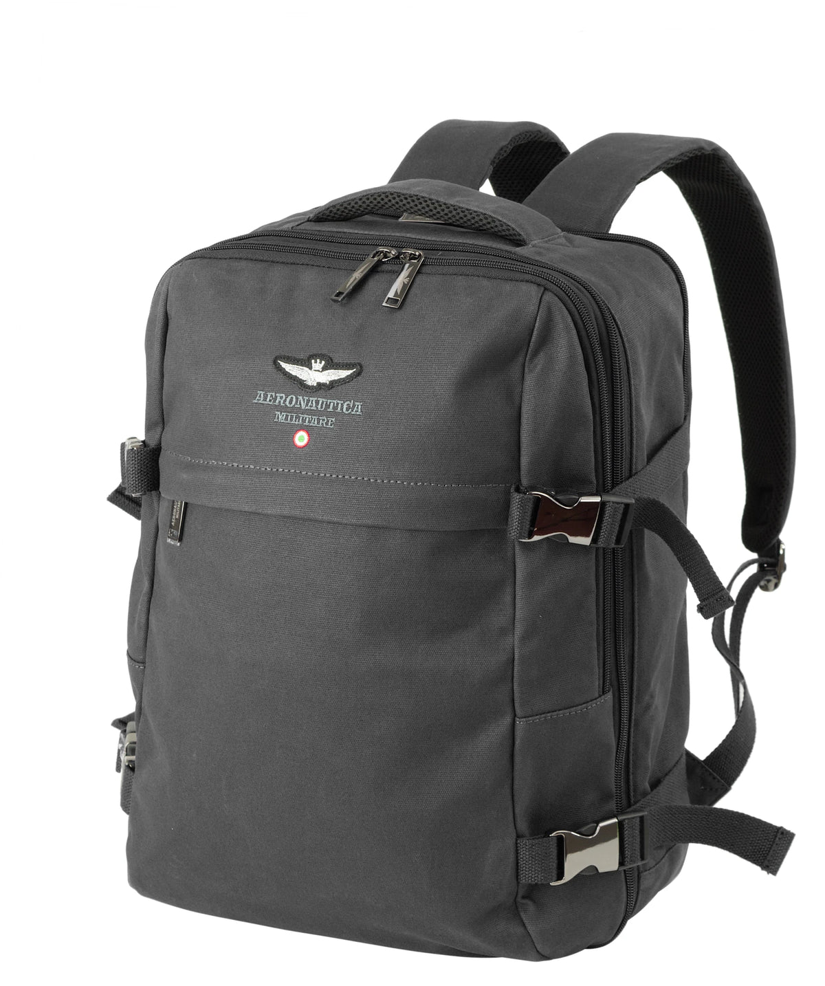 Zaino porta PC espandibile in canvas linea New City AM543 - Pelletteria Domizio